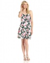 Vince Camuto Women's Jungle Lily Flared Dress with Crop Overlay