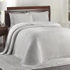 Lamont Limited Home Bedspread, Queen, Grey/White