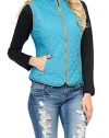 Auliné Collection Womens Quilted Zip Up Lightweight Padding Vest