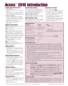 Microsoft Access 2010 Introduction Quick Reference Guide (Cheat Sheet of Instructions, Tips & Shortcuts - Laminated Card)