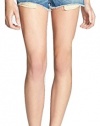 rag & bone / JEAN Mila Cutoff Frayed Denim Shorts in Moss (Blue) Size 26
