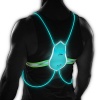 Tracer360 - Revolutionary Illuminated & Reflective Vest for Running or Cycling with Multicolored LED Fiber Optics (Women & Men, Adjustable, Lightweight, Weatherproof Gear for Jogging & Biking)