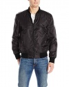 GUESS Men's Nylon Embroidered Bomber Jacket