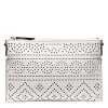 BURBERRY Peyton Woman's White Perforated Lace Leather Cross Body Messenger Bag