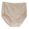 Easykan Women's High Waist Microfiber with Lace Comfort Cotton Briefs Panties (3L, Skin)