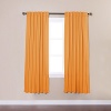 Best Home Fashion Thermal Insulated Blackout Curtains - Back Tab/ Rod Pocket - Orange - 52W x 72L - (Set of 2 Panels)