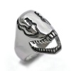 Stainless Steel Ring for Men, Irregular Ring Gothic Silver Band 22MM Epinki