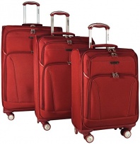Ricardo Burbank 2.0 3 Piece Luggage Spinner Set: 28, 24, and 20 (Red Cherry)