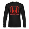 Men's Custom Honda Logo Long Sleeve Round Neck T-Shirt