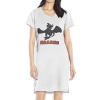 Women's Night Fury Hiccup How To Train Your Dragon V-neck Short Sleeve Loose T-Shirt Dress