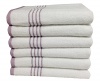 Metro 100% Cotton 6-piece Stripe Bath Towel Set (Mauve)