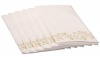 SimuLinen Hand Towels – Decorative GOLD Floral – Durable, Cloth Like & Disposable – Guest Towels & Bathroom Towels (17”x12” – Box of 100)