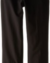Calvin Klein Big Boys' Bi-Stretch Flat Front Pant, Black, 10