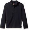 Dockers Boys' Uniform Long Sleeve Moisture-Wick Polo