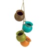 Gifts & Decor Dangling Mini Ceramic Pot Set
