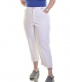 Styleco. Tummy Control Cuffed Capri Jeans Bright White Size 18