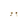 HONEYCAT 24k Gold Plated Mini Outline Triangle Stud Earrings | Minimalist, Delicate Jewelry