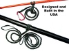 Paddle Leash with a 2 Rod Leash Set, 3 Leashes Total Plus 1 Carabiner. Built to Last, Made in the USA.