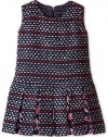 Oscar de la Renta Childrenswear Womens Tweed Watercolor Dress (Toddler/Little Kids/Big Kids)