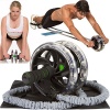 Ab Roller Abdominal Workout Wheel - AB WOW Abs Trainer Abdominal Exercise Equipment with Bonuses, Supports up to 500 lbs