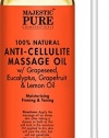 Majestic Pure Anti Cellulite Massage Oil, 8 oz.