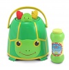 Melissa & Doug Sunny Patch Tootle Turtle Bubble-Blowing Bucket Set With 3 Bubble Wands