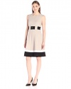 Calvin Klein Women's Fit-And-Flare Color-Block Dress
