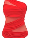 Spring fever One Piece Plus Size Elegant Inspired Fashion Maillot Mesh Swimsuit