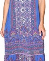 Nicole Miller Womens La Plage by Nicole Miller Beach Carousel Halter Maxi Dress Cover-Up