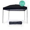 Pop Up Canopy Tent 10 x 10 Feet, Black - UV Coated, Waterproof Outdoor Party Gazebo Tent