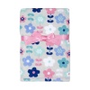 Baby Gear Plush Velboa Ultra Soft Baby Girls Blanket 30 x 40, Floral