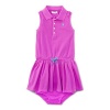 Ralph Lauren Baby Girls Polo Dress & Bloomer Set (6 Months, Purple Cactus Flower)