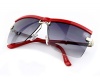 Heartisan Unisex Classic Half Frame Horn Anti-UV Square Lens Sunglasses C3