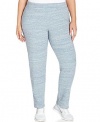 Style & Co. Womens Plus French Terry Loose Fit Sweat Pants Blue 3X