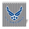 HommomH 72 x 72 Shower Curtain With Hooks Bathroom Anti-Bacterial Waterproof US Air Force Polyester