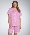 Classic Knit Bermuda Short Pajama Set Plus Size
