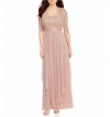 R&M Richards Womens Sequin Lace Long Mother of the Bride Dress