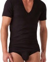 2(x)ist Men's Pima Cotton Slim Fit Crew T-Shirt, Black, Large