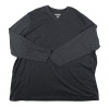 Alfani Mens Long Sleeve V-Neck Tee T-Shirt 2XLT Charcoal Black