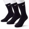 Nike Men's Dri-Fit Cushioned Crew Socks - 3 Pack (Black, Shoe Size: 8-12)