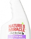 Nature's Miracle Just for Cats Litter Box Odor Destroyer, Unscented, 24-Ounce Spray (P-5552)