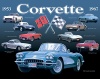 Corvette Collage Tin Sign 15 x 12in