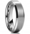 King Will BASIC 6MM Wedding Band For Men Tungsten Carbide Engagement Ring Comfort Fit Beveled Edges