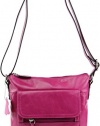 Giani Bernini Glazed Leather Crossbody Bag, Virtual Pink