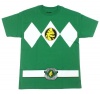 The Power Rangers Green Rangers Costume T-shirt Tee