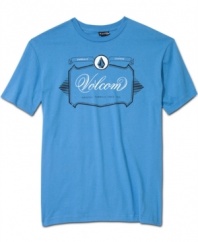 Keep your old-school casual style fresh with this graphic t-shirt from Volcom.