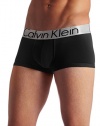 Calvin Klein Men's, Underwear Low Rise Trunks, Steel Micro, Black, M (32-34)