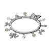 Juicy Couture Bow Charm Stretch Bracelet - Silver Tone