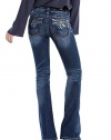 Miss Me Jeans Women's Blue Belle Embroidered Medium Wash Boot Cut