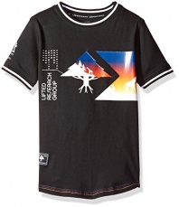 LRG Little Boys' Short Sleeve Elongated Fit T-Shirt, Lbf Black LBF61834, 6